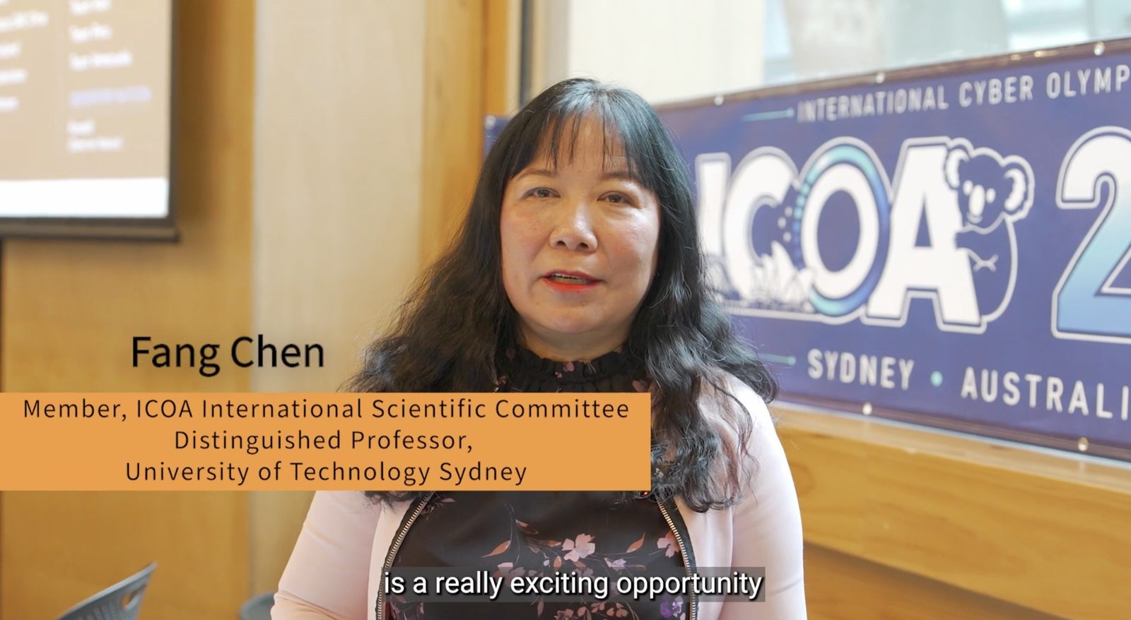 ICOA International Scientific Committee member Distinguished Professor Fang Chen