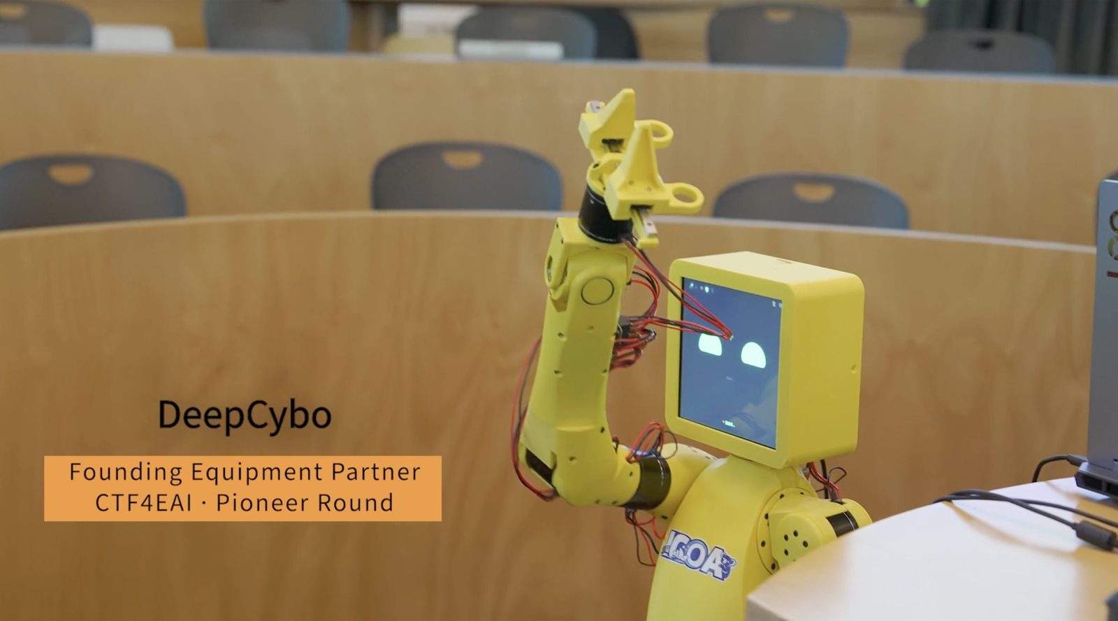 The physical DeepCybo robot, Founding Equipment Partner for the CTF4EAI Pioneer Round